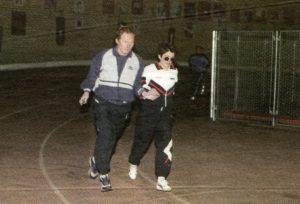 Sigita Markevičienė su treneriu Sergejumi Sokolovu