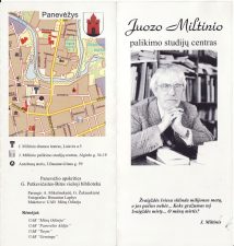 Informacinis leidinys apie Juozo Miltinio palikimo studijų centrą
