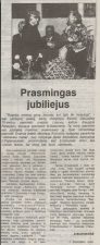 Budrikienė, Danutė. Prasmingas jubiliejus. Panevėžio balsas, 1991, rugs. 20.