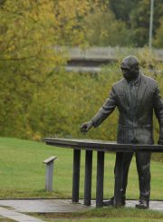 Skulptūra „Šachmatininkas“. Astos Rimkūnienės nuotrauka. 2016 m.