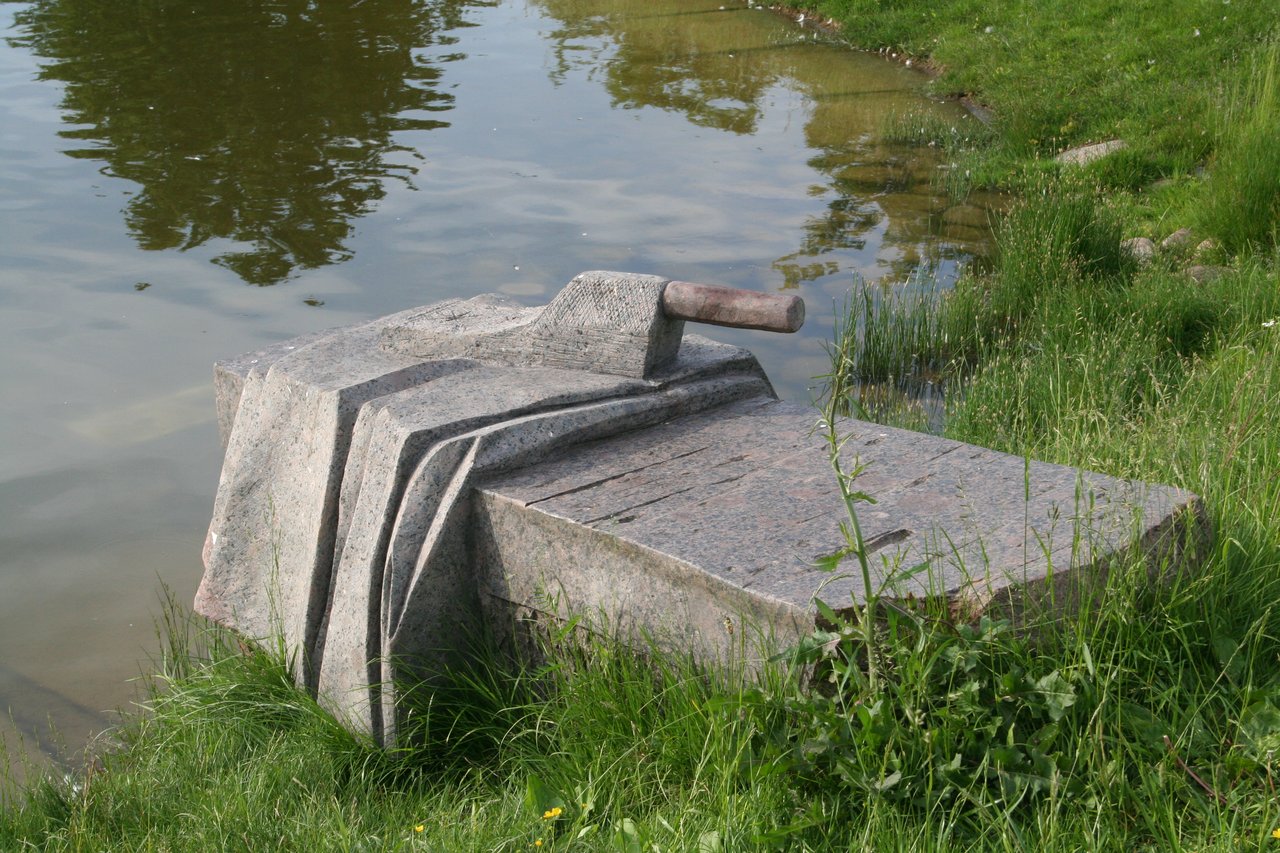Skulptūra „Vieno skalbimo istorija“. Aivaro Neimonto nuotrauka