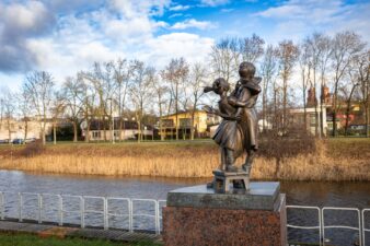 Skulptūra „Gyvenimo žuvis“. Gintaro Lukoševičiaus nuotrauka. 2025 m.