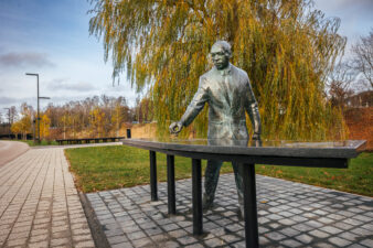 Skulptūra „Šachmatininkas“. Gintaro Lukoševičiaus nuotrauka. 2025 m.