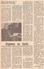 Kiselienė, B. Atgimęs su tauta. Portr. // Panevėžio tiesa. 1990, kovo 31, p. 2.