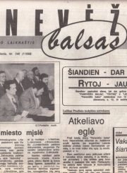 „Panevėžio balsas“ (1992) apie pirmąją Panevėžio istorikų konferenciją