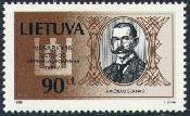 Pašto ženklas su J. Šerno atvaizdu. Dail. J. Zovė. Iš: http://www.filatelija.lt/pz1998.htm