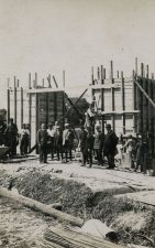 11. Saločių tilto statyba. Apie 1929 m. Fotogr. Chaitas Icikas