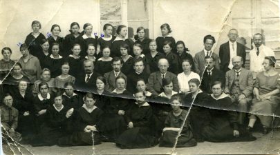 Panevėžio valstybinės gimnazijos mokytojai ir mokiniai. 1924 m. PAVB F35-46