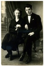 Felicija ir Jonas Motiekaičiai. Fotogr. I. Frido. Panevėžys. 1927 m. PAVB F80-404