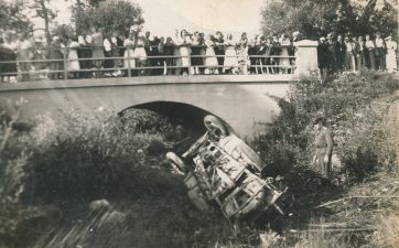 Autoįvykis Berčiūnuose. Apie 1939 m.