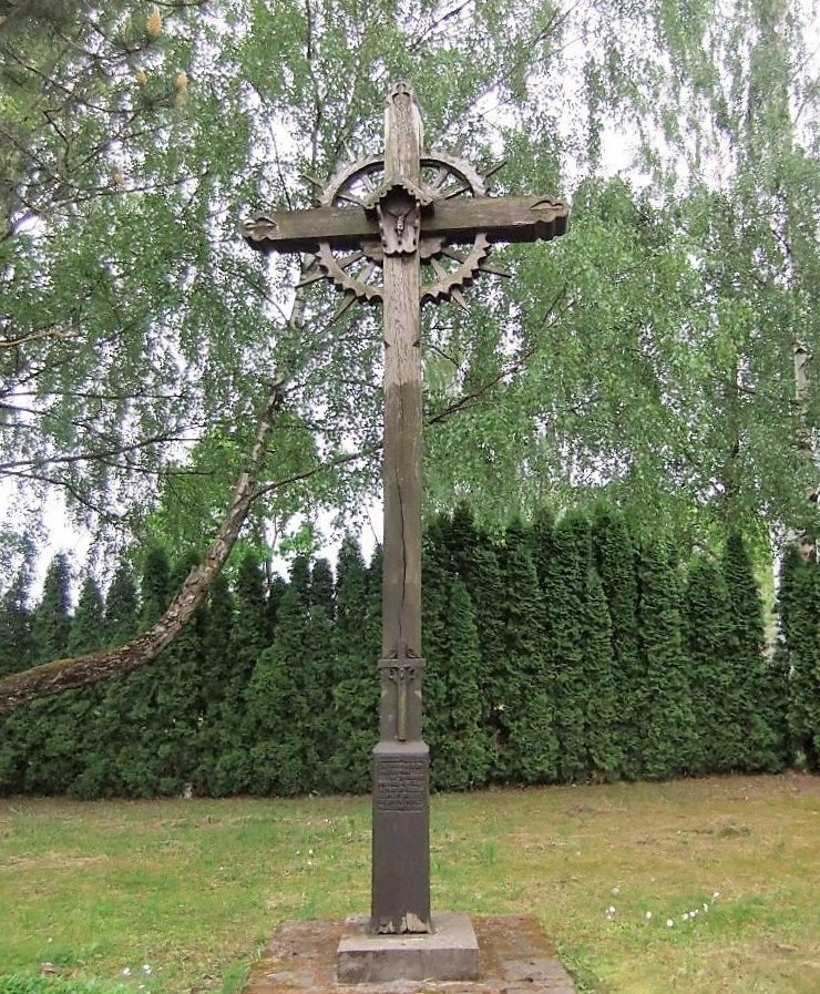Kryžius Panevėžio pirmosios bažnyčios ir kapinių vietai pažymėti. Astos Rimkūnienės nuotrauka
