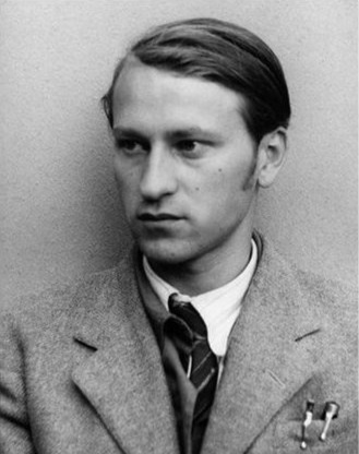 Jonas Mekas. 1947 m. Algirdo Butkevičiaus archyvo nuotrauka. Iš tinklapio www.birzietis.lt