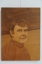 Dailininkas nežinomas. Donato Banionio portretas. Medis. Apie 1980