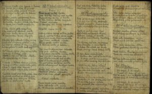 2. Broniaus Krivicko eilėraščiai. Nuotrauka iš Pasvalio Mariaus Katiliškio viešosios bibliotekos rinkinio