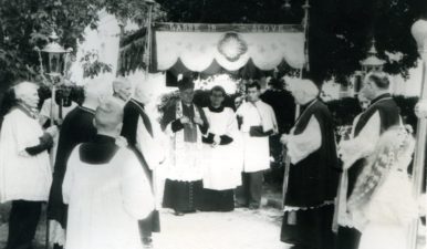 Vyskupas Kazimieras Paltarokas iškilmėse Panevėžyje. XX a. 3–4 deš. PKM GEK 5750. F 1942