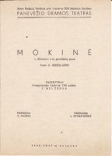 A. Klionovas „Mokinė“ (rež. V. Blėdis, J. Miltinis), 1948 m.