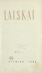 Raštai [T.] 6 : Laiškai / Gabrielė Petkevičaitė-Bitė. Vilnius, 1968. PAVB B 1470