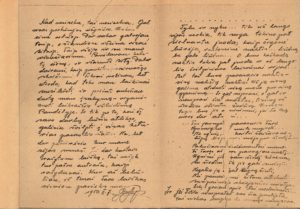 P. Širvio laiškas A. Žegliūnaitei, 1950 m. spalio 7 d., iš Rokiškio VB
