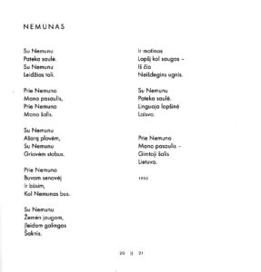Širvys P. Nemunas : [eilėraštis] // Paulius Širvys. Po mirgiuoju žvaigždynų šalmu. – Vilnius, 2019, p. 21