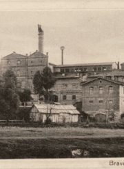 Alaus daryklos „Kalnapilis“ pastatas. XX a. pradžia. Nuotrauka iš Panevėžio kraštotyros muziejaus rinkinių