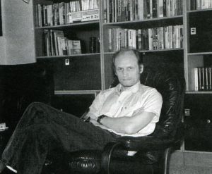 Giedrimundas Gabrėnas savo namuose. A. Aleksandravičiaus nuotrauka