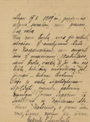 Gabrielės Petkevičaitės testamentas. 1909 m. liepos 17 d. LLTI MB F1-2104