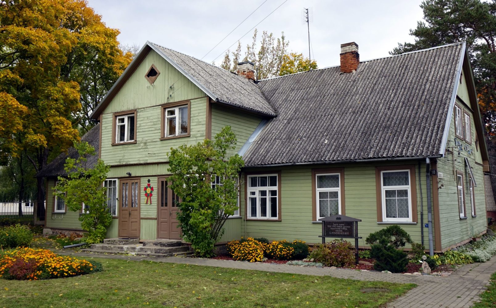 Namas, kuriame gyveno G. Petkevičaitė-Bitė. Giedriaus Zauros nuotrauka