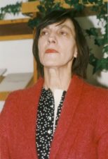 Poetė, žurnalistė E. Mezginaitė. Apie 1988 metus. Nuotrauka Juozo Kraujūno. Iš Kupiškio viešosios bibliotekos archyvo