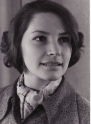 Aktorė Regina Kairytė. Panevėžys. 1973 01 20. Fotogr. Kazimiero Vitkaus. PAVB FKV-402-5-8