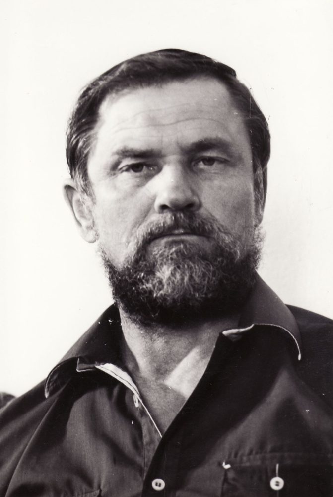 Aktorius Stasys Petronaitis. Panevėžys, [1982] m. Fotogr. Kazimiero Vitkaus. PAVB FKV-398/42-6