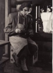 E. Borisova „Juodojo ežero paslaptis“ (rež. Jonas Alekna), 1952 m. Stasys Petronaitis – Ivanuška. Fotogr. Kazimiero Vitkaus. PAVB FKV-116/5-1