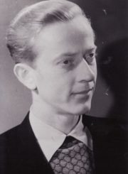 Aktorius, teatro režisierius Mykolas Valdas Jatautis. Apie 1960 m. Fotogr. Kazimiero Vitkaus. PAVB FKV-398/18-1