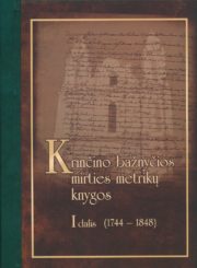 Krinčino bažnyčios mirties metrikų knygos. D. 1