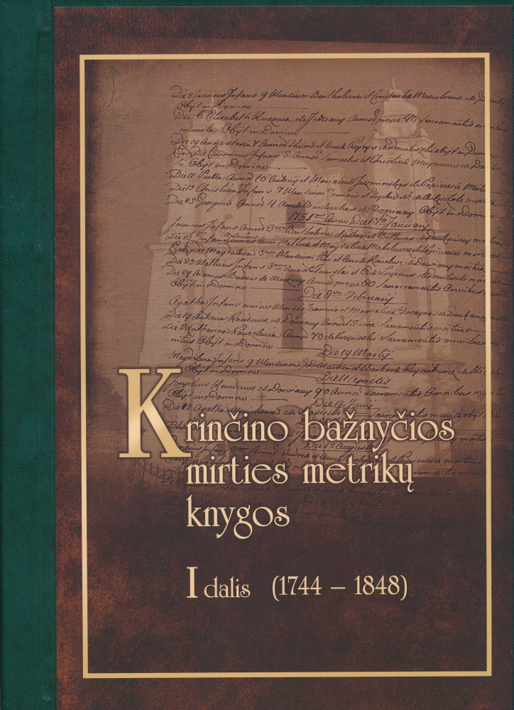 Krinčino bažnyčios mirties metrikų knygos. D. 1