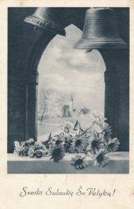 Mikeliūnas, Kazys. Sveikinimas kunigui Povilui Šidlauskui šv. Velykų proga. Panevėžys. 1937 03 26. Panevėžio apskrities Gabrielės Petkevičaitės-Bitės viešoji biblioteka, Povilo Šidlausko fondas F177-6