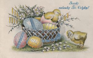 Jonuškaitė, Elžbieta. Sveikinimas su šv. Velykomis Antanui Dailidoniui. Nevėžninkai (Panevėžio r.). 1923 03 31. Panevėžio apskrities Gabrielės Petkevičaitės-Bitės viešoji biblioteka, Onos Dailidonytės fondas F140-8