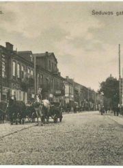 Šeduvos gatvė Panevėžyje. 1919-1920 m. Nuotrauka iš Panevėžio kraštotyros muziejaus rinkinių