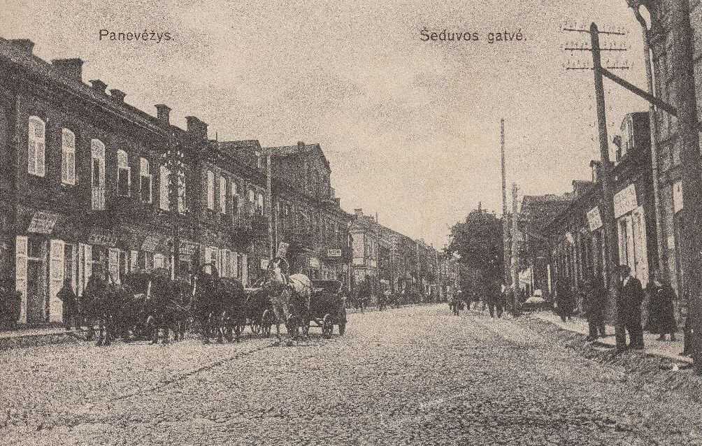 1. Šeduvos gatvė. Apie 1920 m.