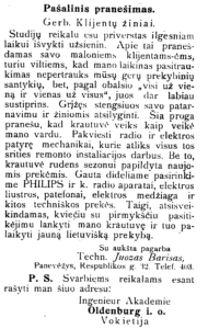 Panevėžio balsas, 1931, spal. 4, p. 3