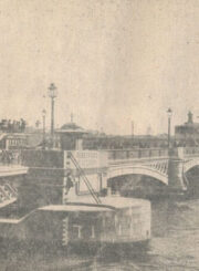 S. Kerbedžio projektuotas tiltas per Nevos upę Sankt Peterburge. Fotografuota 1854 m. Nuotr. iš leidinio „Станислав Валерионович Кербедз. 1810–1899“