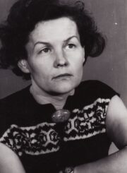 Ona Konkulevičiūtė-Banionienė. Panevėžys, 1955 m. Fotogr. Kazimiero Vitkaus. PAVB FKV-398-25-1