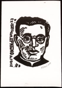 Šiaučiūnas, Povilas. Ex libris kun. Lipniūno Alfonso. X3. 102x80. 2008 m. PAVB, Povilo Šiaučiūno fondas F25-492