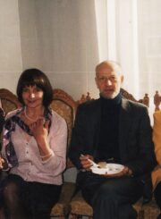 Iš kairės: grimuotoja Janina Jasaitytė, aktoriai Regina Kairytė, Jonas Garliauskas, Irena Vasiulytė. Fotografija iš Reginos Kairytės asmeninio archyvo