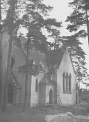 Berčiūnų Švč. Jėzaus Širdies bažnyčios statyba. Apie 1943 m. PAVB, Povilo Šidlausko fondas F177