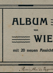 Album von Wien. [Wien], [19--]. [20] lap. : iliustr. – Su Zigmanto Moigio dedikacija