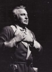 A. de Musset „Žibintas“ (rež. Juozas Miltinis), 1980 m. Alfredas Dukšta – Andre. Fotogr. Kazimiero Vitkaus. PAVB FKV-223-7-1