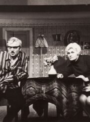 G. Priede „Otilija ir jos anūkai“ (rež. Vaclovas Blėdis), 1971 m. Alfredas Dukšta – Uldis, Julija Blėdytė – Mycė Daldėrė. Fotogr. Kazimiero Vitkaus. PAVB FKV-198-8-3