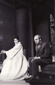 H. Ibsenas „Heda Gabler“ (rež. Juozas Miltinis), 1972 m. Dalia Melėnaitė – Heda Gabler, Alfredas Dukšta – Jorgenas Tesmanas. Fotogr. Kazimiero Vitkaus. PAVB FKV-138-8-7