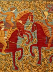 Puodžiukaitytė, Giedrė. Gobeleno „Žirgeliai“ („Kviesliai“?) fragmentas. Vilnius. Apie 1973 m. PAVB, Benedikto Puodžiukaičio fondas F56-223