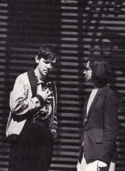 R. Narečionis „Prieš nuosprendį“ (rež. Vaclovas Blėdis), 1965 m. Aurimas Babkauskas – Teisiamasis, Laimutė Liesytė – Ji. Fotogr. Kazimiero Vitkaus. PAVB FKV-179-11-3